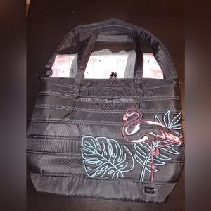 lug Apollo tote/crossbody bagr with bonus flamingo cooler bag